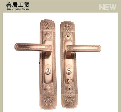 【善居鎖業SJ-4006經典鋅合金門鎖別墅大門鎖 青古銅豪華歐】價格_廠家_圖片
